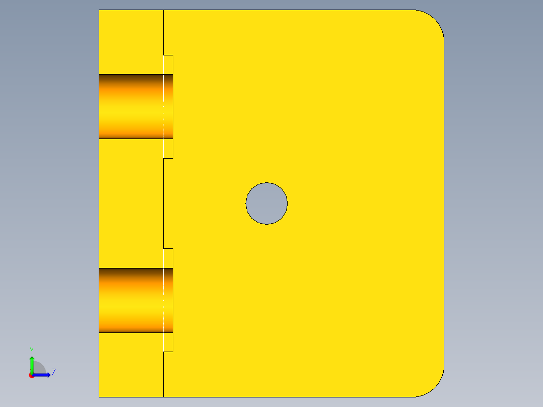 阀体钻孔夹具设计（CAD图+UG三维）左视图