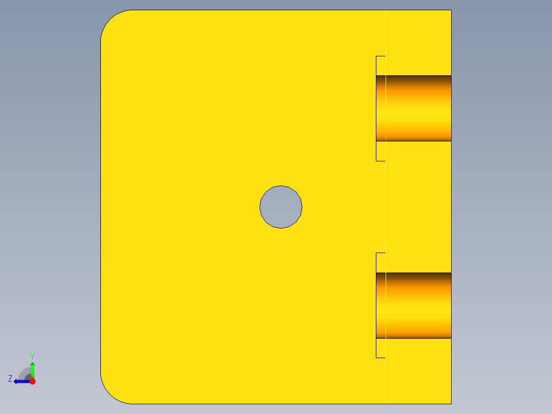 阀体钻孔夹具设计（CAD图+UG三维）右视图