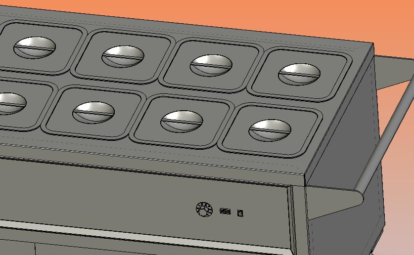 移动式不锈钢快餐保温台售饭台