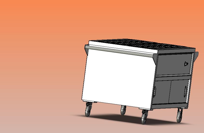 移动式不锈钢快餐保温台售饭台