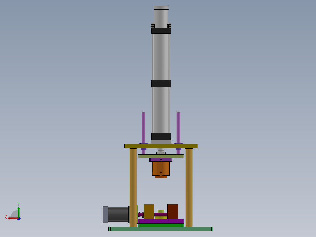 油泵铁壳封边机后视图