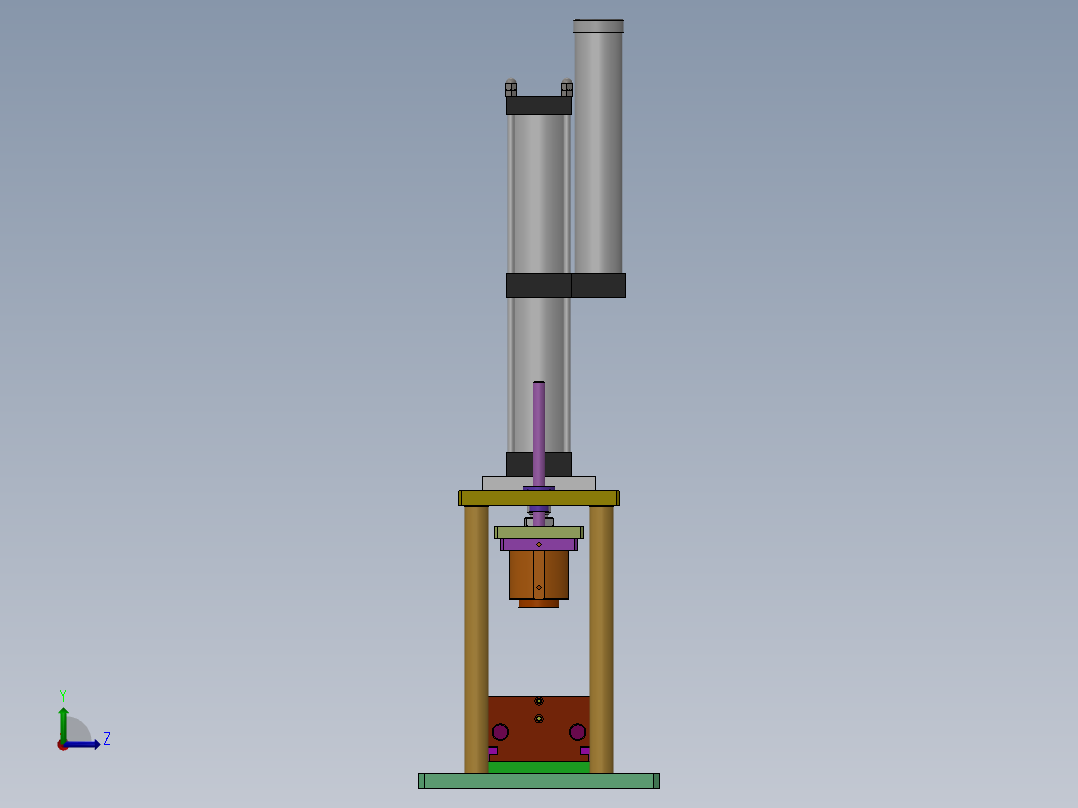 油泵铁壳封边机左视图