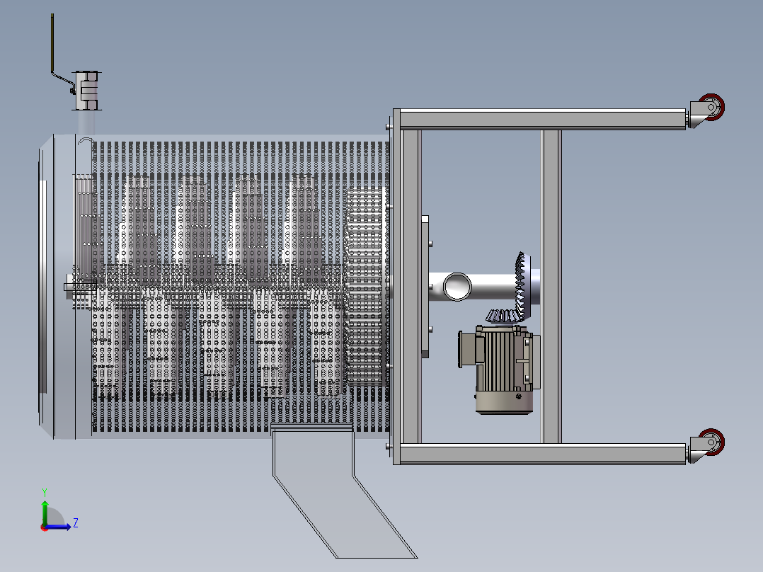 咖啡鲜果脱皮机    sw16左视图