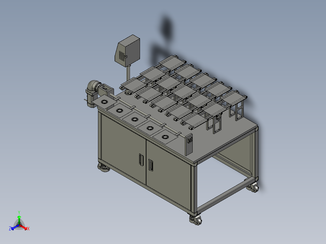 多排卡板式翻片机