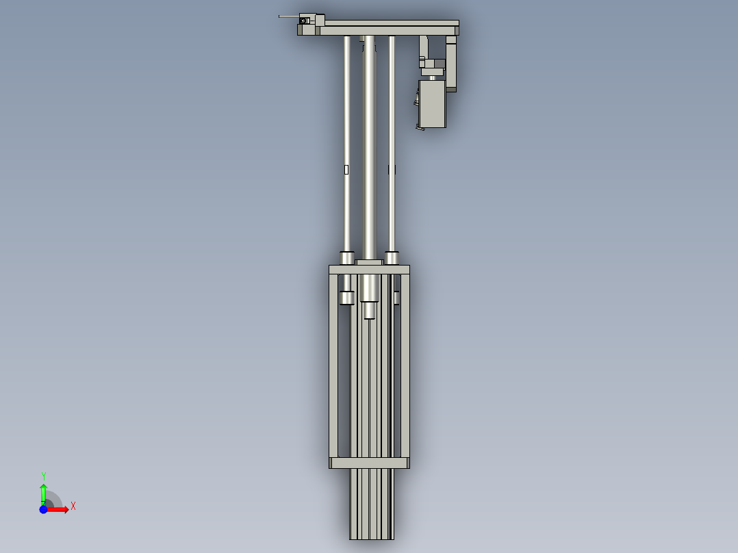 M02103-11回流顶升机构-前视图