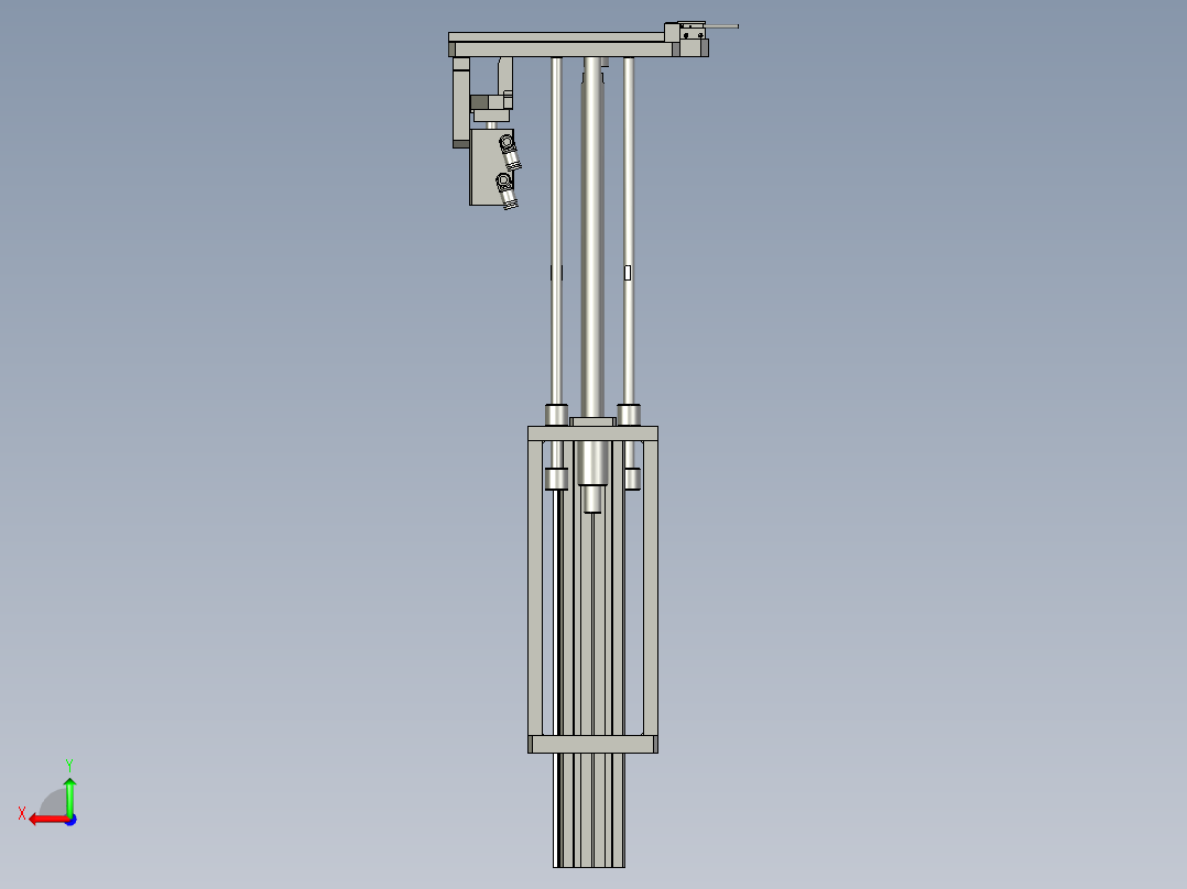 M02103-11回流顶升机构-后视图
