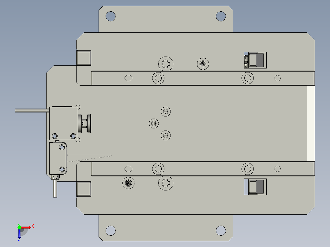 M02103-11回流顶升机构-俯视图