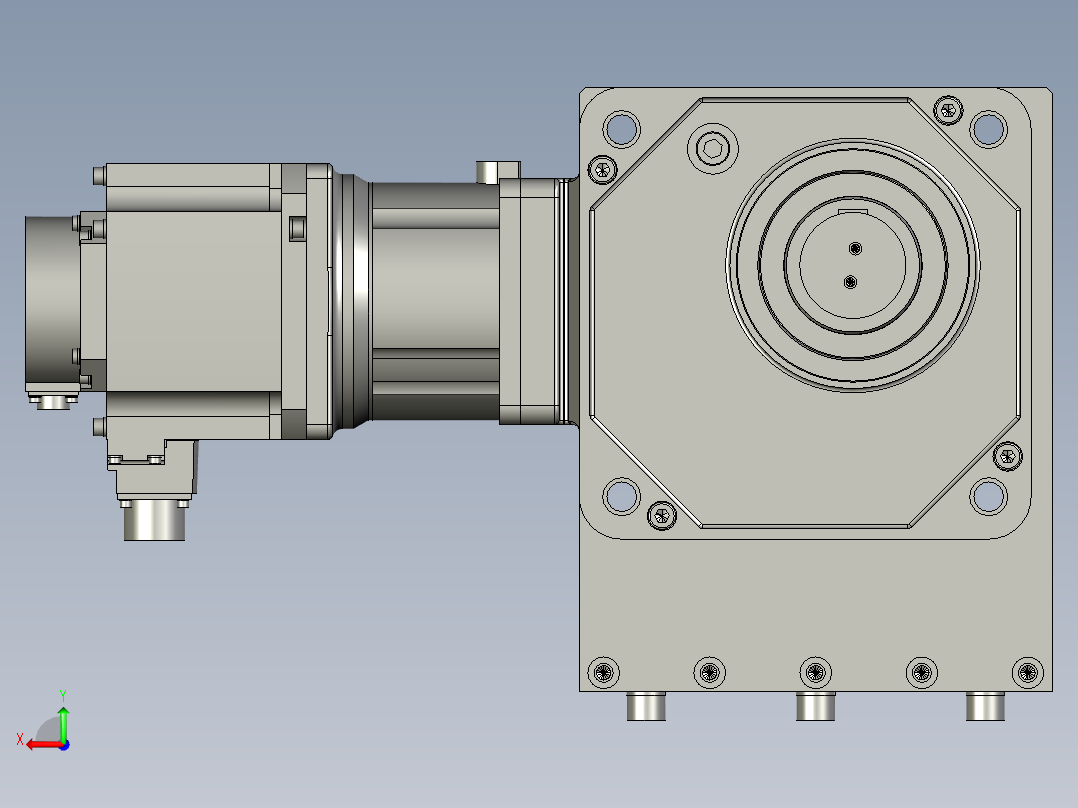 HS21-37-400带电机滚筒单元-37后视图