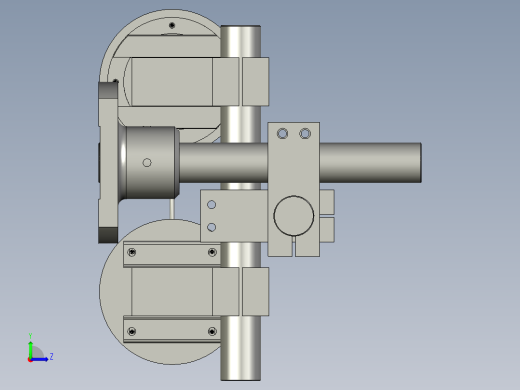 120300CCD测尺寸组件1-LXYC-BOSS左视缩略图