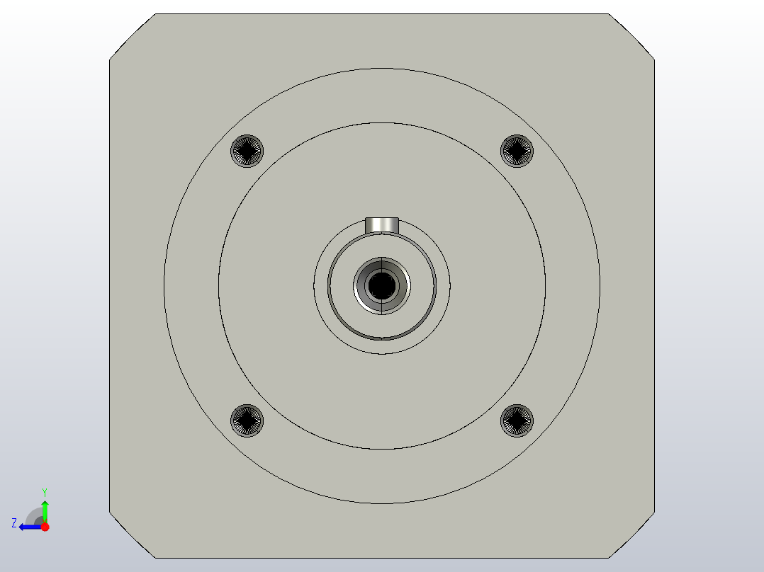 间隙减速器gearbox_gbx080040k_gbk_080_100_3_f右视图