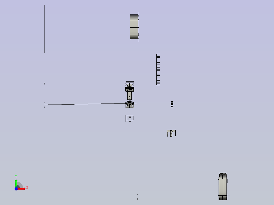时尚手表模型2前视图