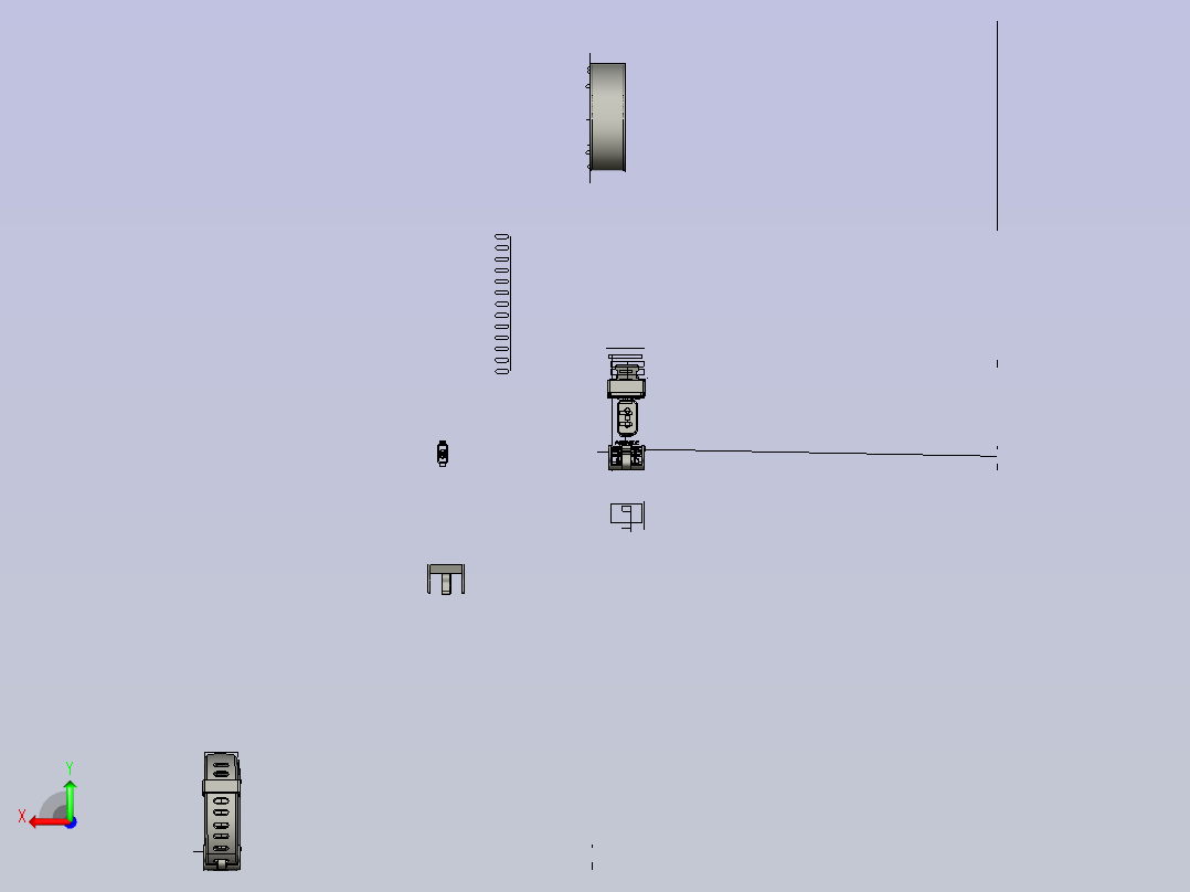 时尚手表模型2后视图