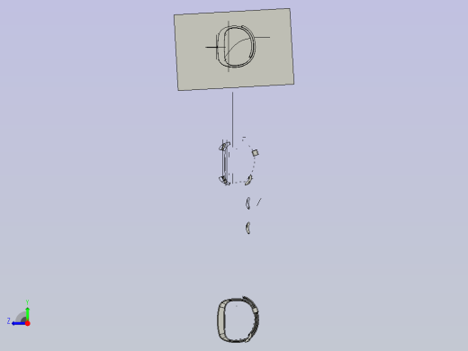 时尚手表模型2右视缩略图