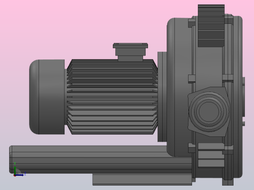 JQT-S系列双段高压旋涡式气泵[JQT-3000-S]左视缩略图