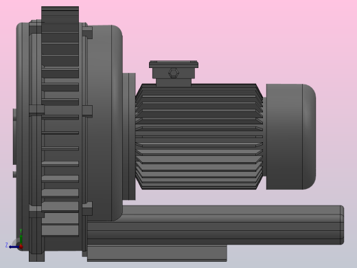 JQT-S系列双段高压旋涡式气泵[JQT-3000-S]右视缩略图
