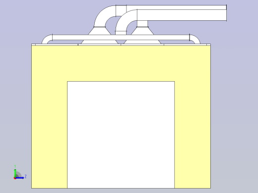 烘烤房3D模型左视缩略图