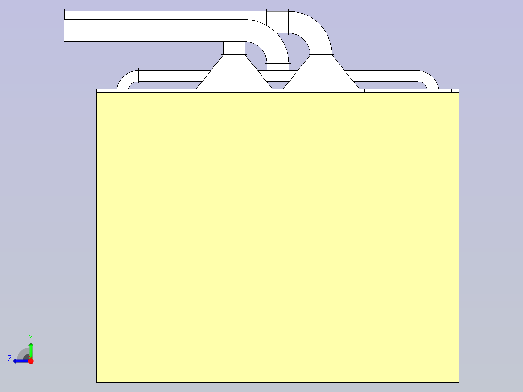 烘烤房3D模型右视图