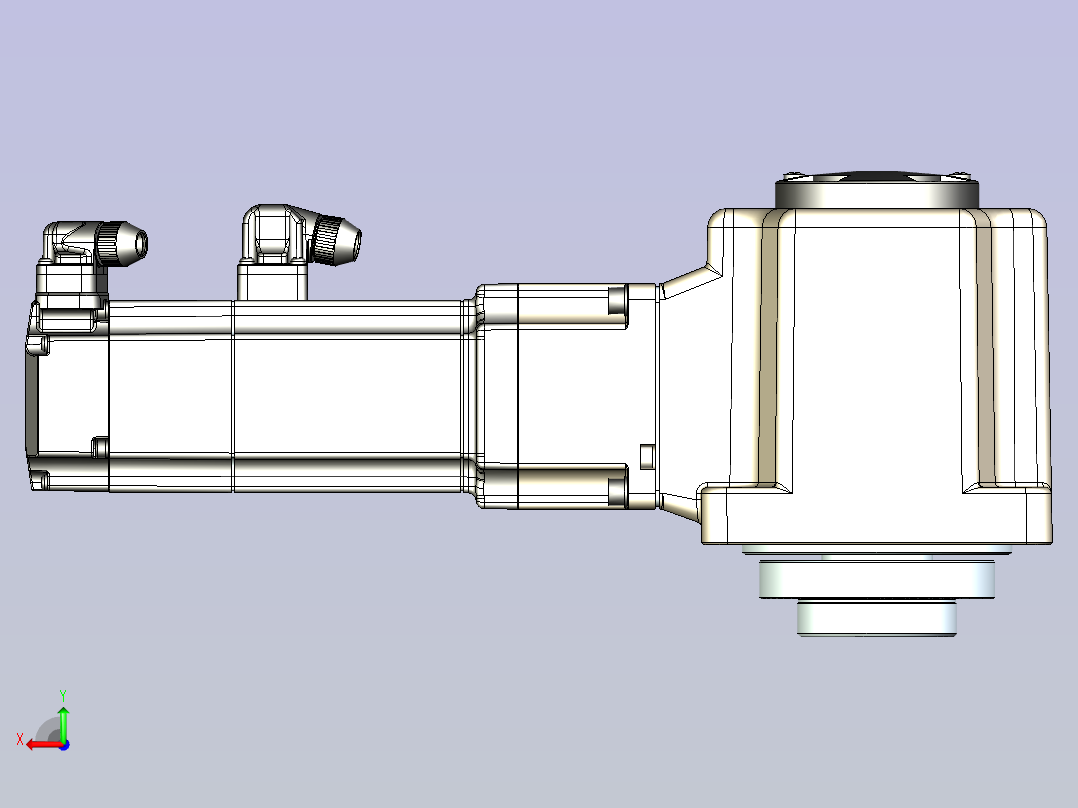 JSCC精研伺服减速电机 110mrf2后视图