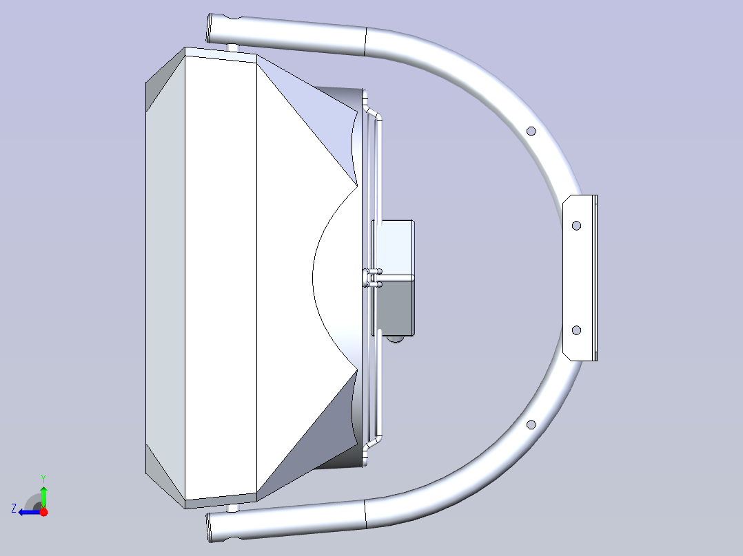 实用的圆形开关右视图