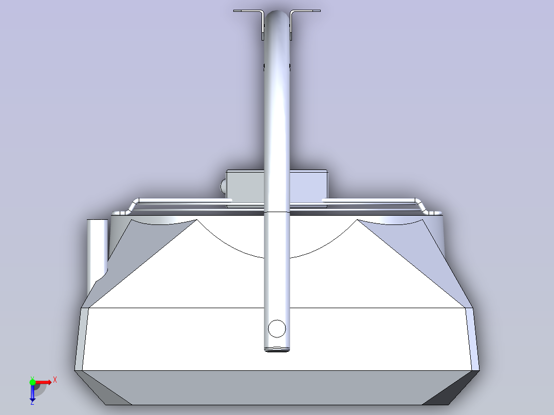 实用的圆形开关俯视图
