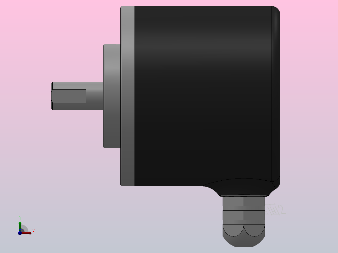 ESP5208-001系列增量式编码器_ESP5208-001G500015E前视图