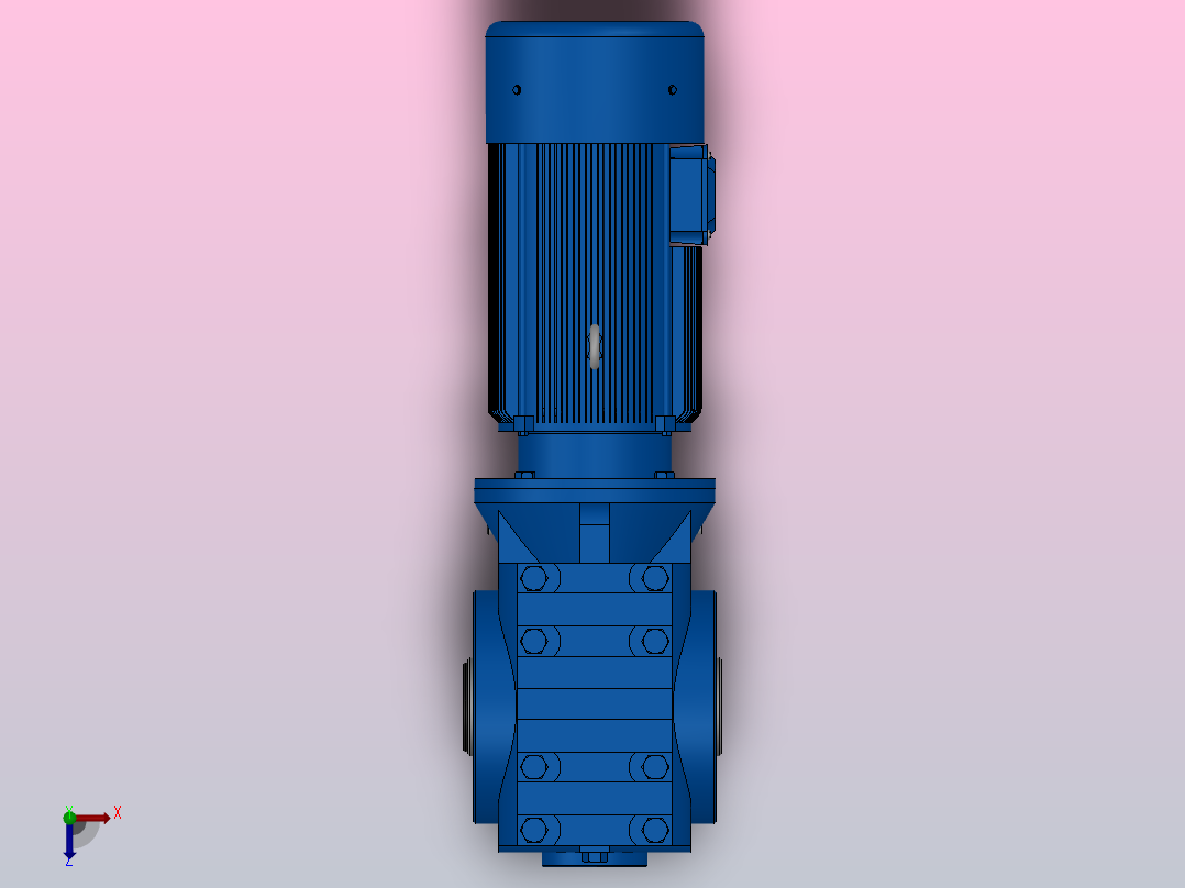 SA67空心轴安装斜齿-蜗轮蜗杆减速机SA67-YV0.18-6P-170.4-M1-0°-A俯视图