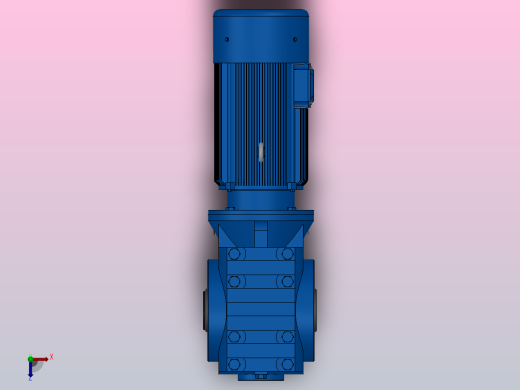 SA67空心轴安装斜齿-蜗轮蜗杆减速机SA67-YV0.18-6P-170.4-M1-0°-A俯视缩略图