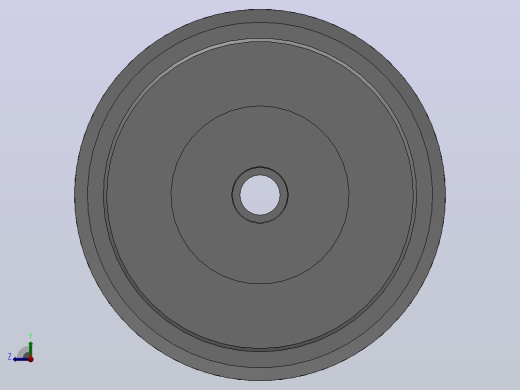 小凸缘型梯形齿同步带轮L型[SLDB-46-050-da16-ds22-S5-A]右视缩略图