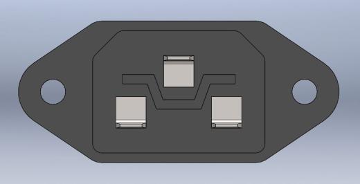 IEC螺钉固定插座插头公插缩略图