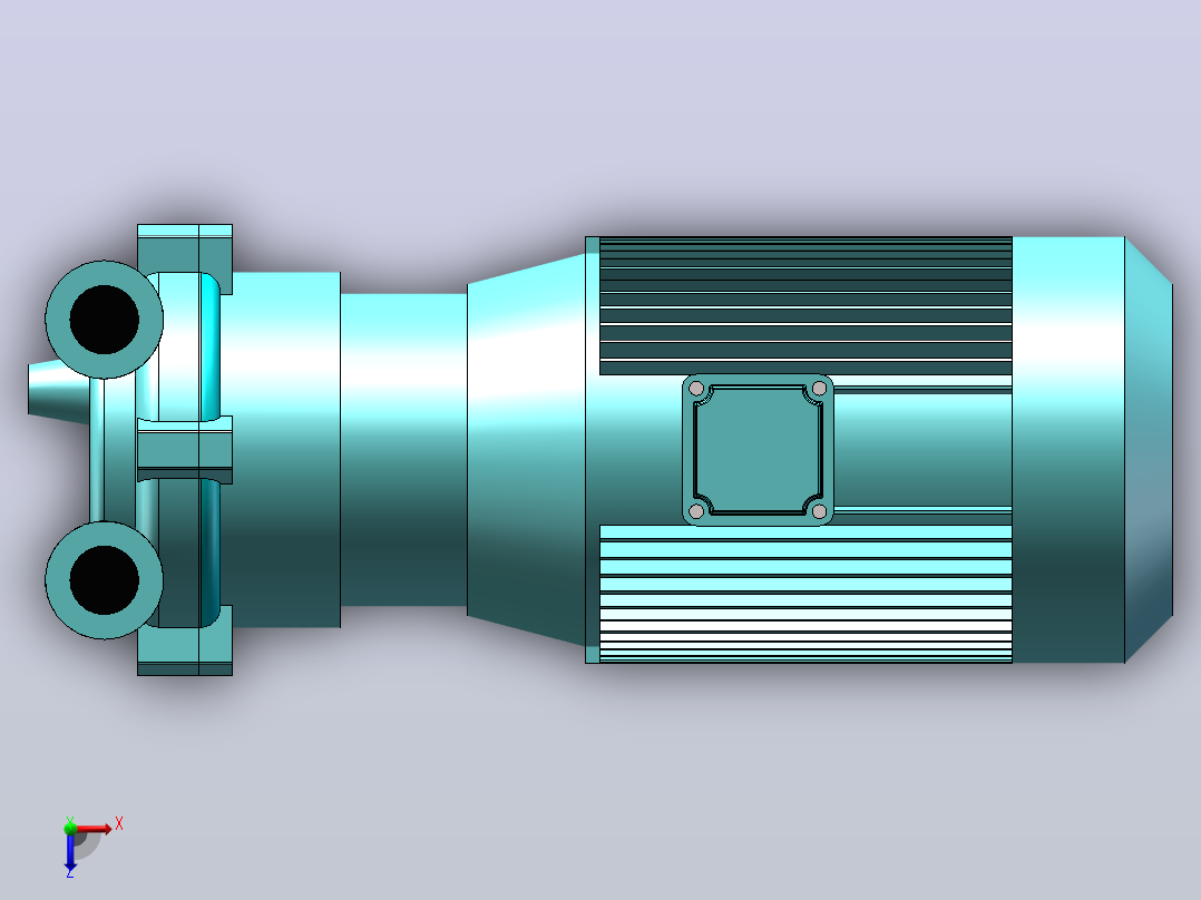 2BV206[2BV2061]水环真空泵及压缩机俯视图