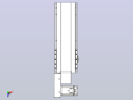 皮带直线轴半封闭可选导轨TPA-HNB-175D-140-L250-ML-C-P75-N3俯视缩略图