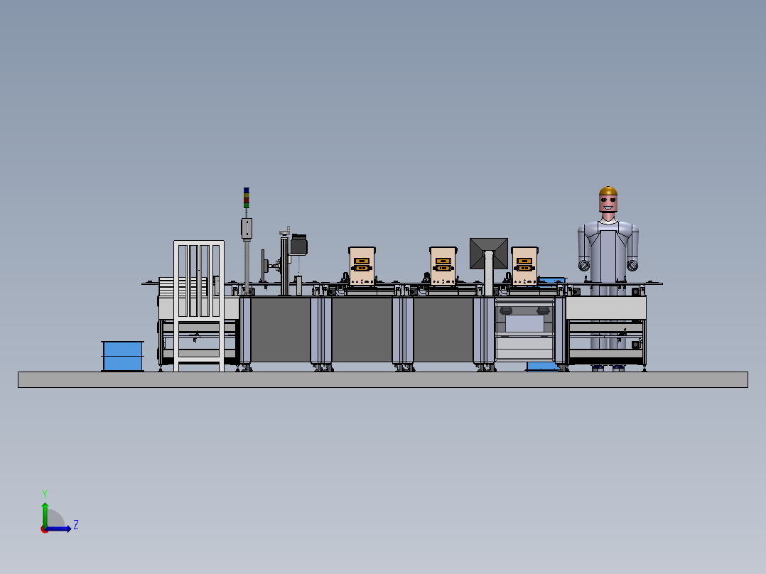 Radio测试线设备左视图
