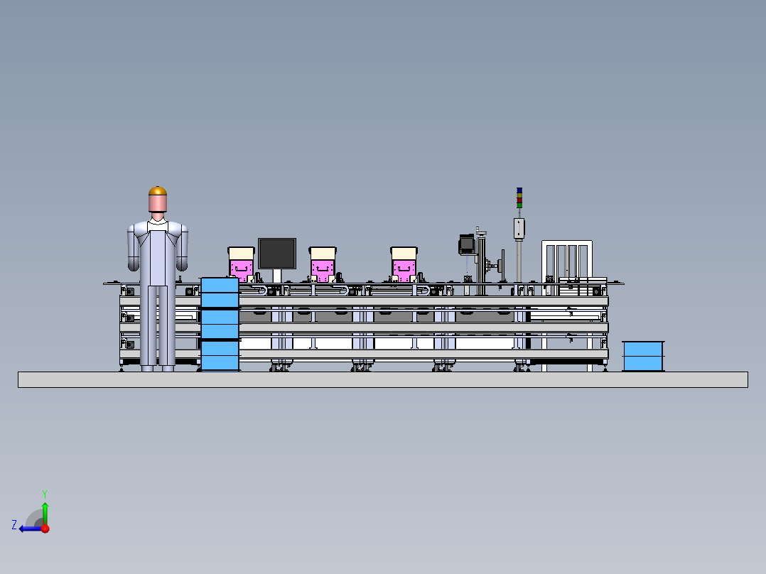 Radio测试线设备右视图