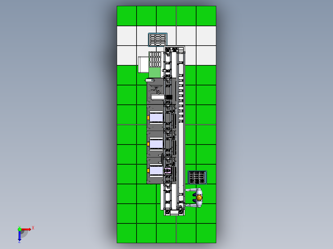 Radio测试线设备俯视图