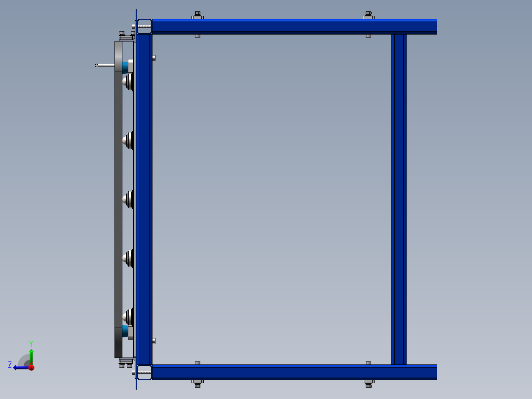 万向球工装台右视图