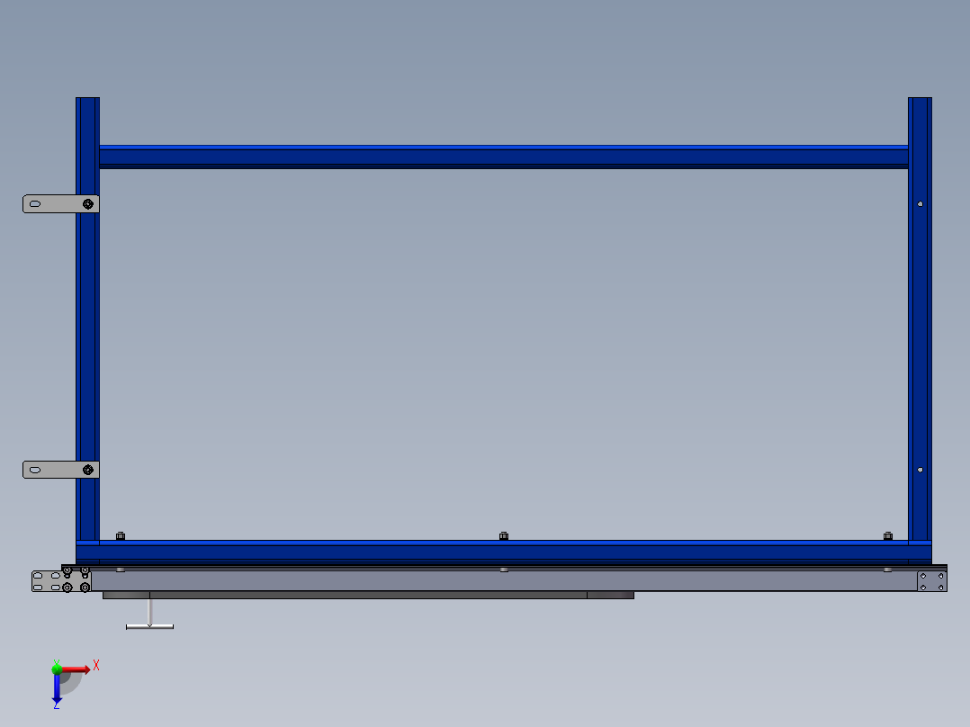 万向球工装台俯视图