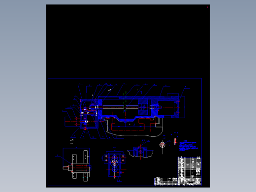 ca6140数控车床横向进给装配图