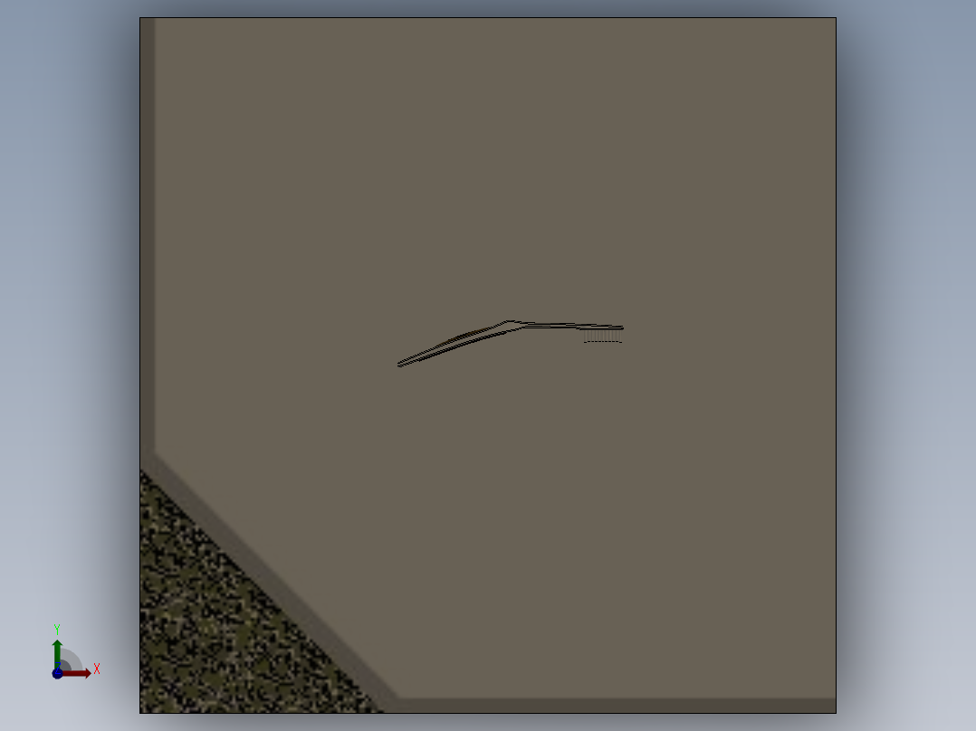 牙刷渲染前视图