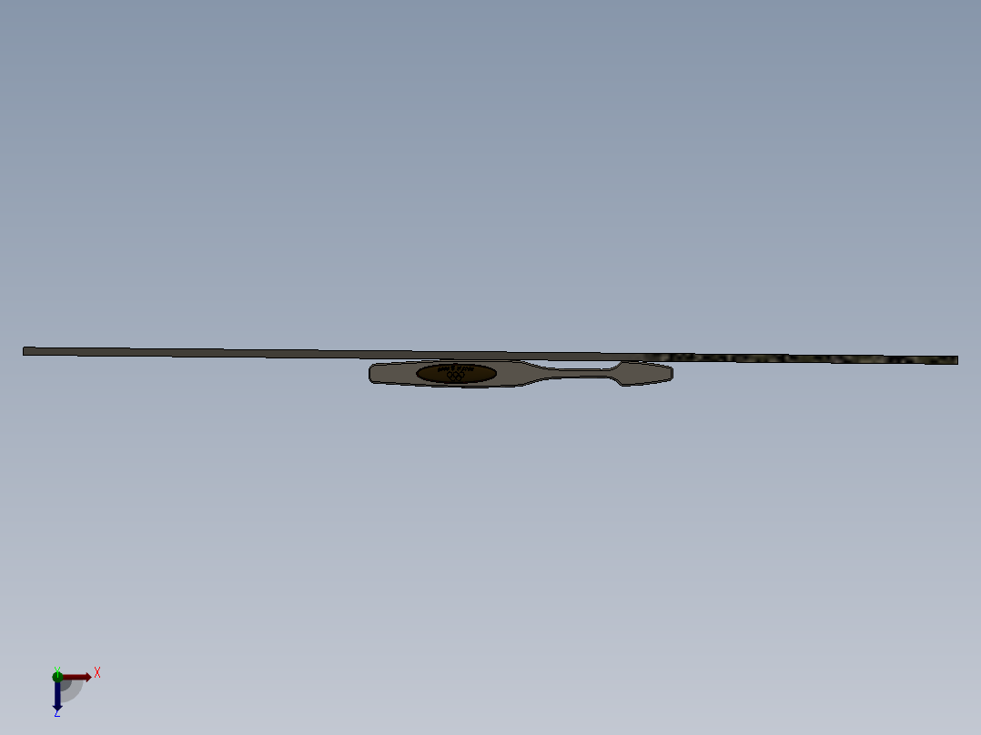 牙刷渲染俯视图