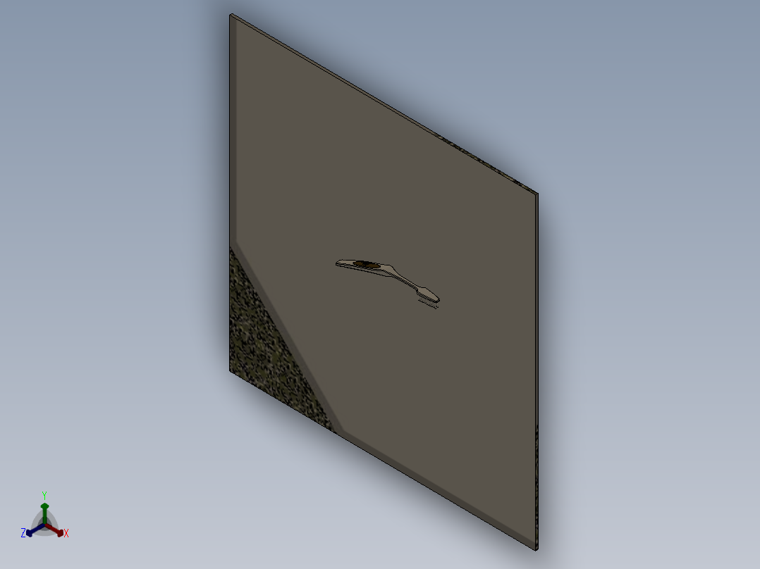 牙刷渲染正等轴测图