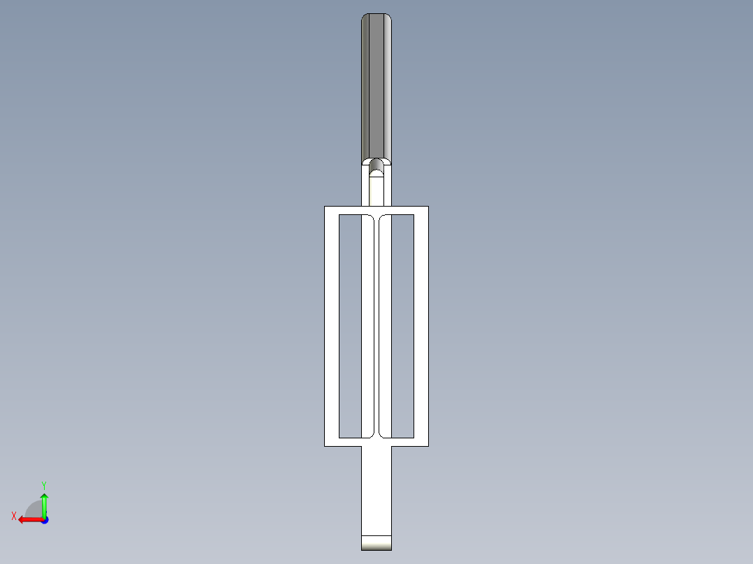 solidworks 横梁后视图