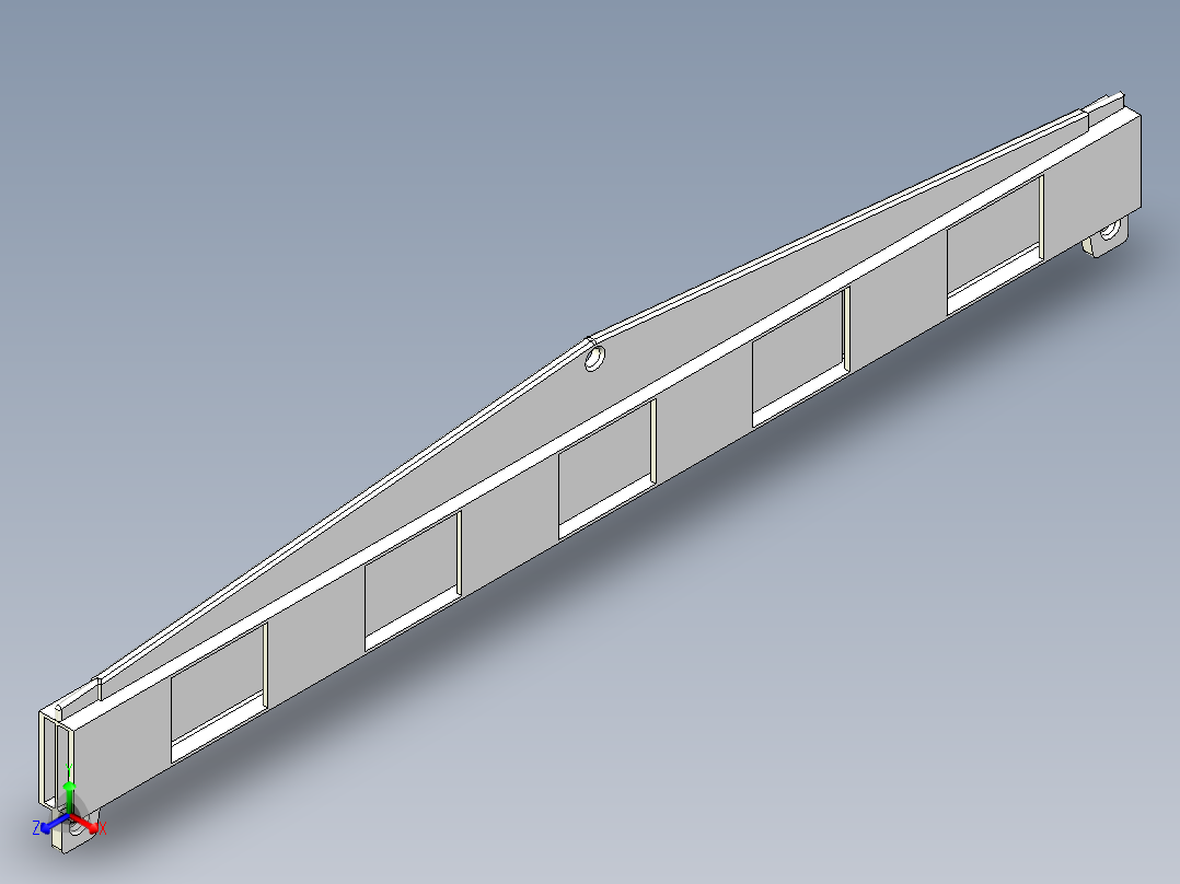 solidworks 横梁正等轴测图