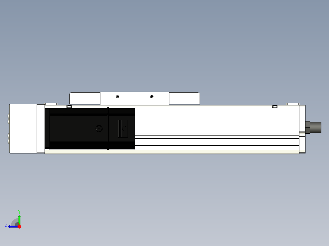 Toyo东佑达直线模组-ECH14-100-BL-200W+煞車右视图