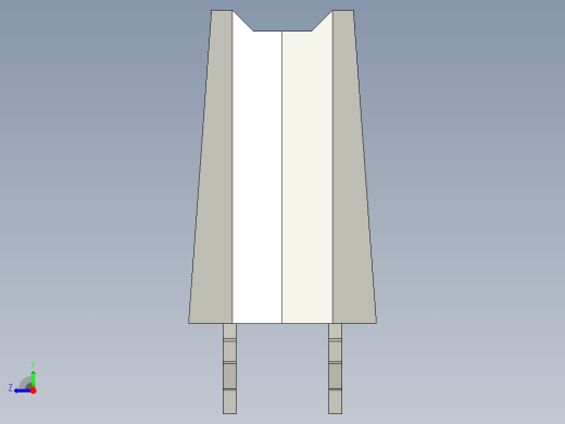 侧边卡连接器-458450001_stp右视缩略图