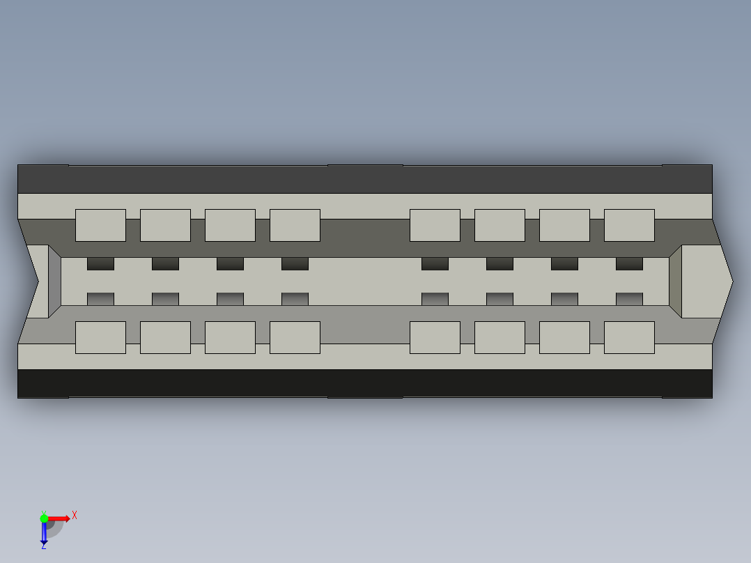侧边卡连接器-458450001_stp俯视图