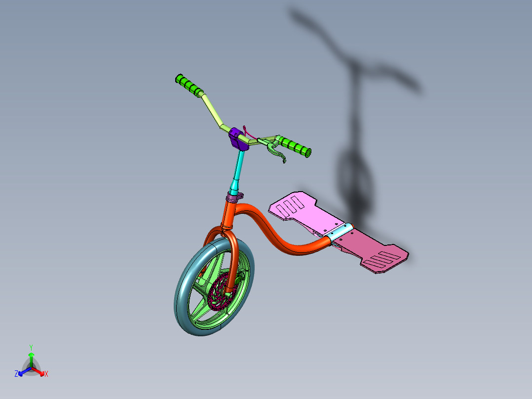 碟刹滑板车配置物理刹车