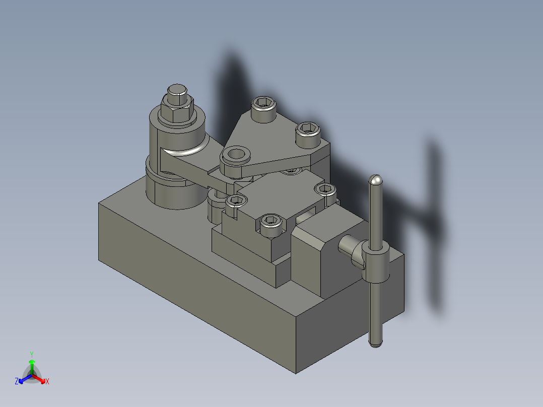 摇杆零件的夹具设计含三维二维说明书