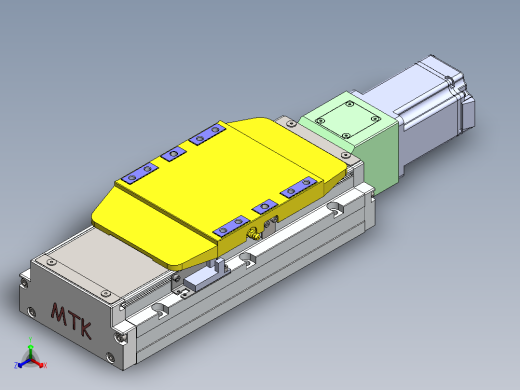 GTH内嵌丝杆全封闭GTH12-400W正等轴测缩略图