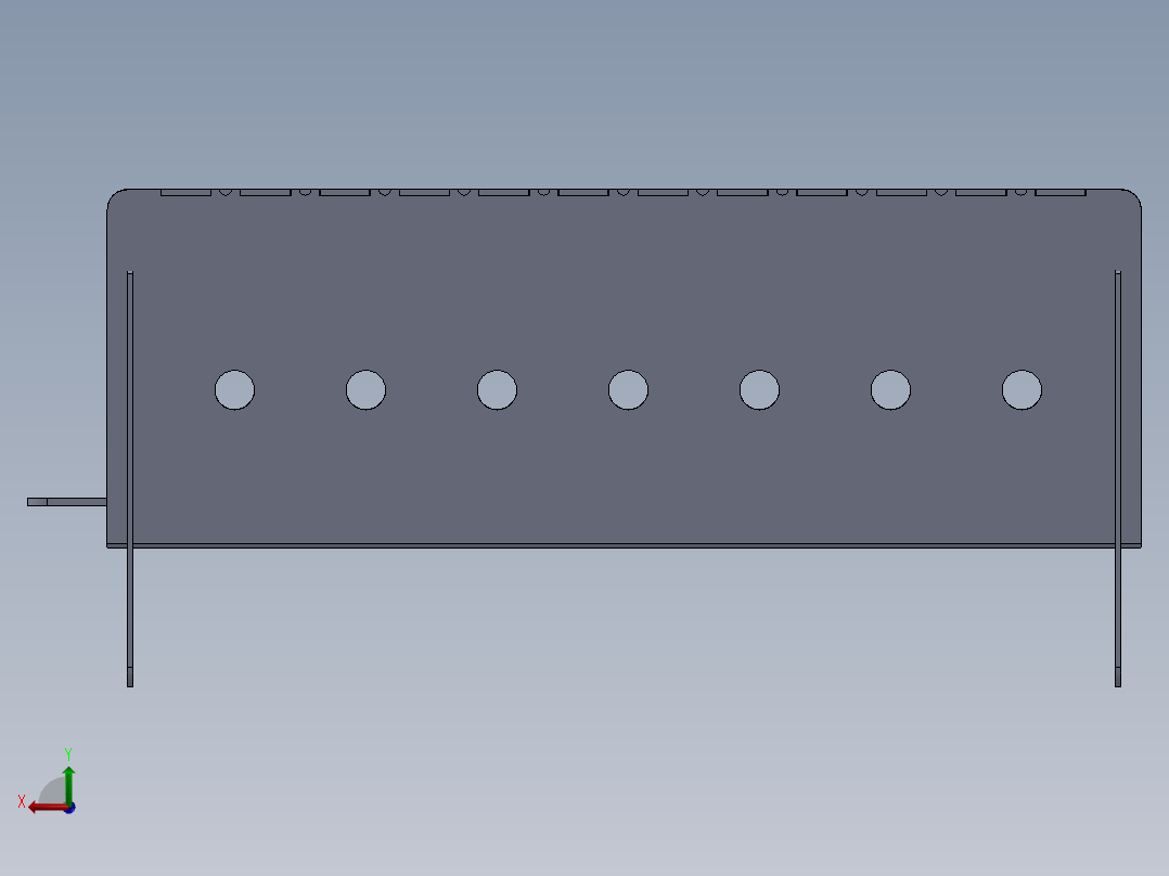 组装式钣金烧烤架后视图