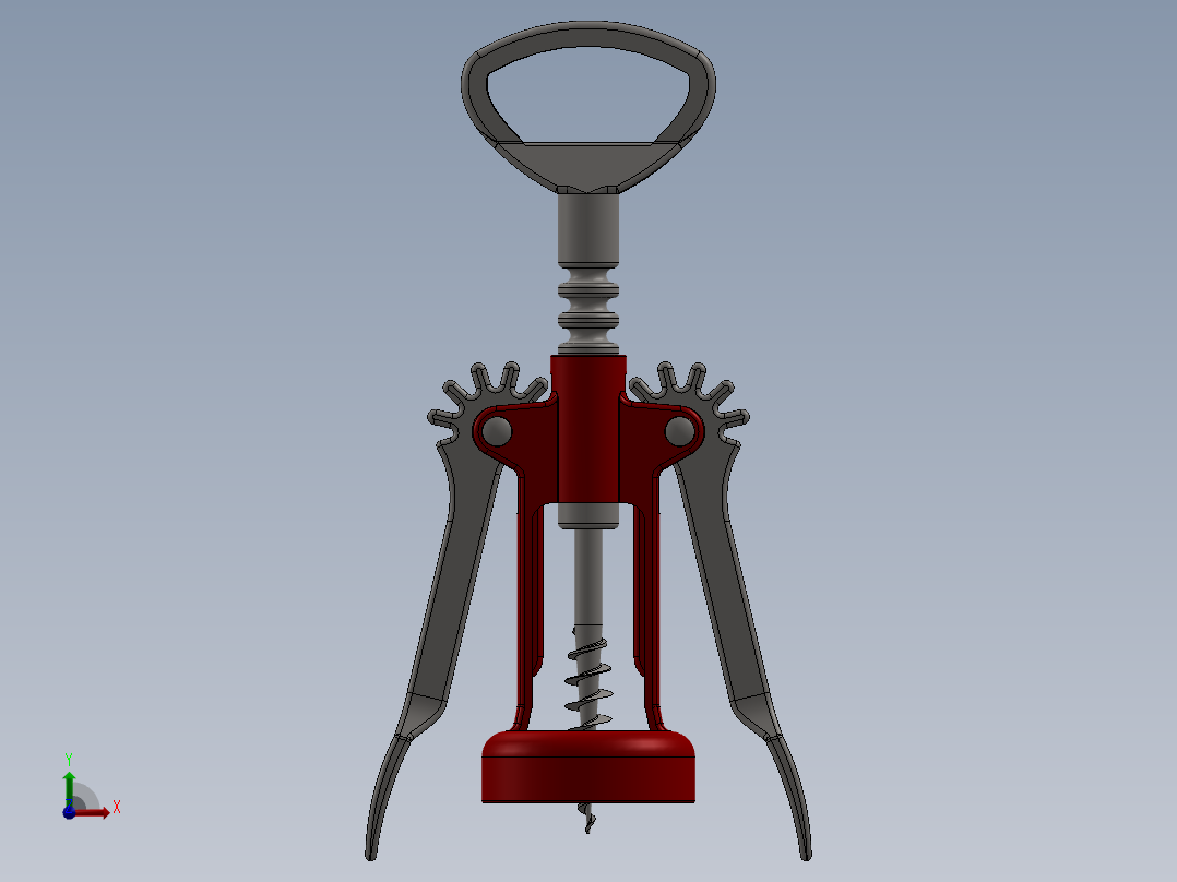 螺旋开瓶器11前视图